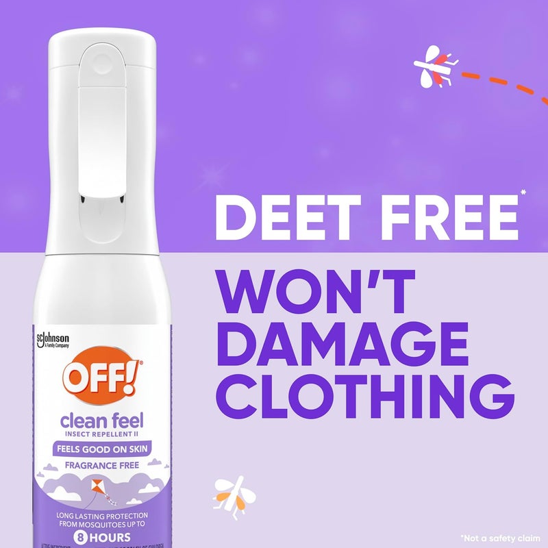 OFF! ! Clean Feel Insect Repellent Misting Spray, Fragrance-Free Bug Spray for Lasting Protection from Mosquitoes and Ticks, 6 oz - Image 3